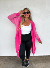 Load image into Gallery viewer, Blakely Spring Desi Sweatshirt Cardigan - Hot Pink