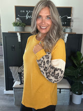 Load image into Gallery viewer, Mustard Waffle Top