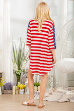 Load image into Gallery viewer, Red &amp; White Stripe Cardi
