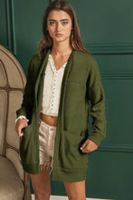Load image into Gallery viewer, Waffle Cardigan- Olive