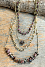 Load image into Gallery viewer, Mauve 4-Layered Necklace