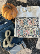 Load image into Gallery viewer, “Make Heaven Crowded” Leopard Print Crewneck