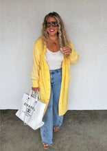 Load image into Gallery viewer, Blakely Spring Sweatshirt Cardigan-Yellow