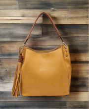 Load image into Gallery viewer, Tassel Hobo Bag-Mustard