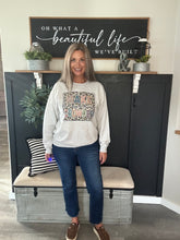 Load image into Gallery viewer, “Make Heaven Crowded” Leopard Print Crewneck