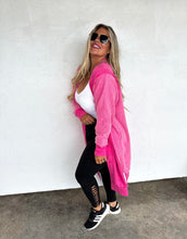 Load image into Gallery viewer, Blakely Spring Desi Sweatshirt Cardigan - Hot Pink