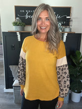 Load image into Gallery viewer, Mustard Waffle Top