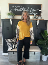 Load image into Gallery viewer, Mustard Waffle Top