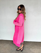 Load image into Gallery viewer, Blakely Spring Desi Sweatshirt Cardigan - Hot Pink