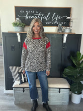 Load image into Gallery viewer, Leopard and Red Urban Top