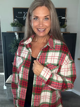 Load image into Gallery viewer, Christmas Plaid Shacket