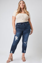 Load image into Gallery viewer, High-Rise Denim Ankle Joggers-Curvy
