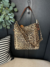 Load image into Gallery viewer, Leopard 2 in 1 Hobo Handbag
