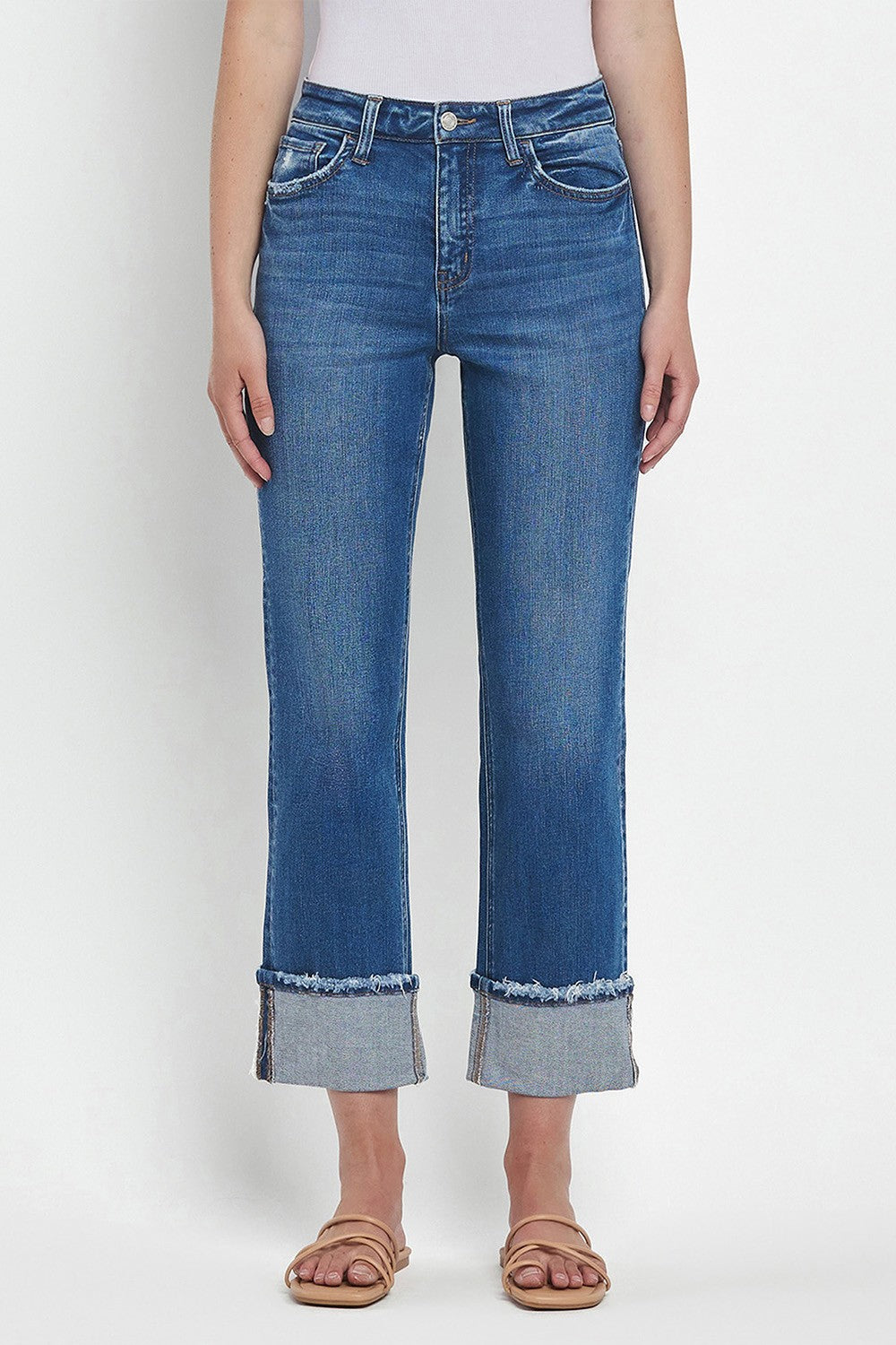 Vervet Cuff Straight Leg Jeans