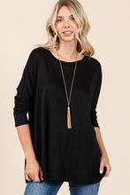 Load image into Gallery viewer, Ribbed Tunic Top
