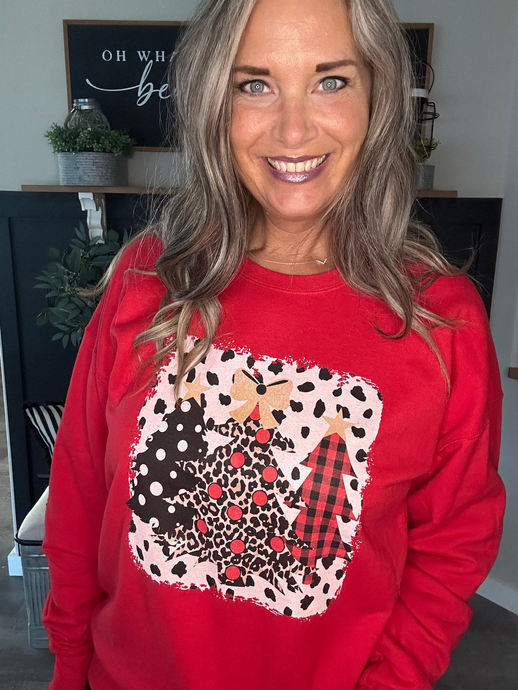 Three Christmas Trees Crewneck