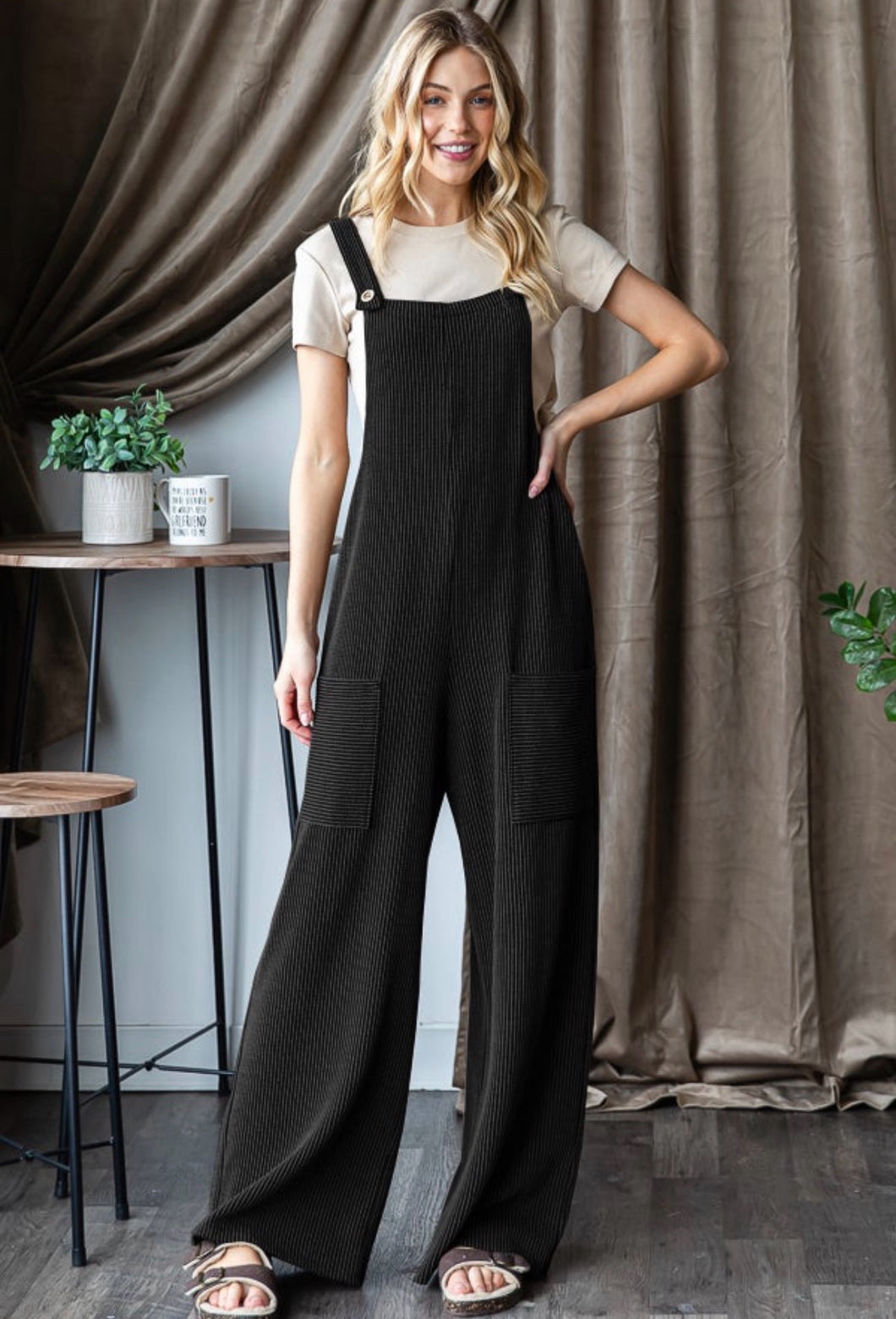 Black Urban Overalls