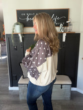 Load image into Gallery viewer, Pretty in Polka Dot Pullover
