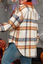 Load image into Gallery viewer, Fall Plaid Print Shacket-Plus Size
