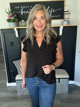 Load image into Gallery viewer, Dear Scarlett Flutter Sleeve-Black
