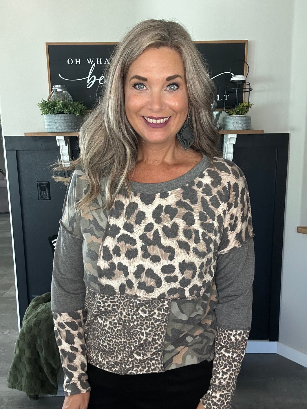 Wild Side Patchwork Top