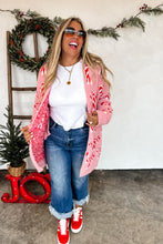 Load image into Gallery viewer, Cloud Soft Cardi-Pink Candy Cane
