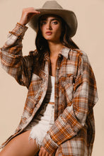 Load image into Gallery viewer, Frayed Edge Shacket-Rust
