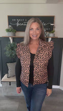 Load and play video in Gallery viewer, Clare Leopard Vest
