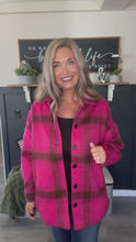 Load and play video in Gallery viewer, Soft Wool Oversized Jacket-Pink
