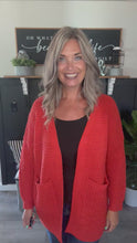Load and play video in Gallery viewer, Knit Cardigan-Rust
